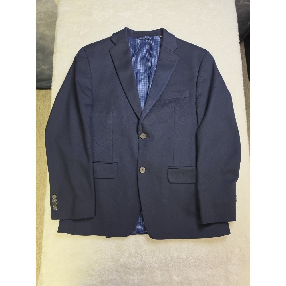 Michael Kors Navy Mens 38S Two Button Single Breasted Blazer With Ryan Seacrest